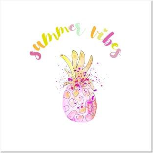 Pineapple summer vibes Posters and Art